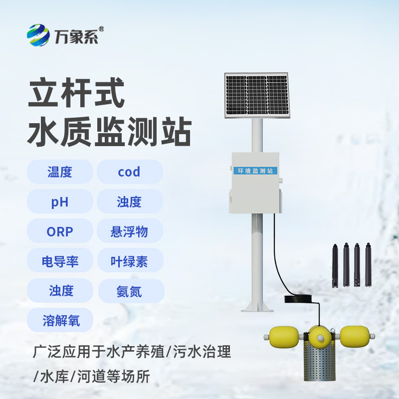 立桿岸邊水質(zhì)監(jiān)測(cè)站，水質(zhì)監(jiān)測(cè)新形式